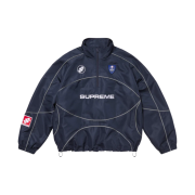 Supreme Reflective Piping Pullover Navy - 24FW