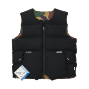 Palace Gore-Tex Infinium Reverso Down Vest Black Urban Camo - 22SS