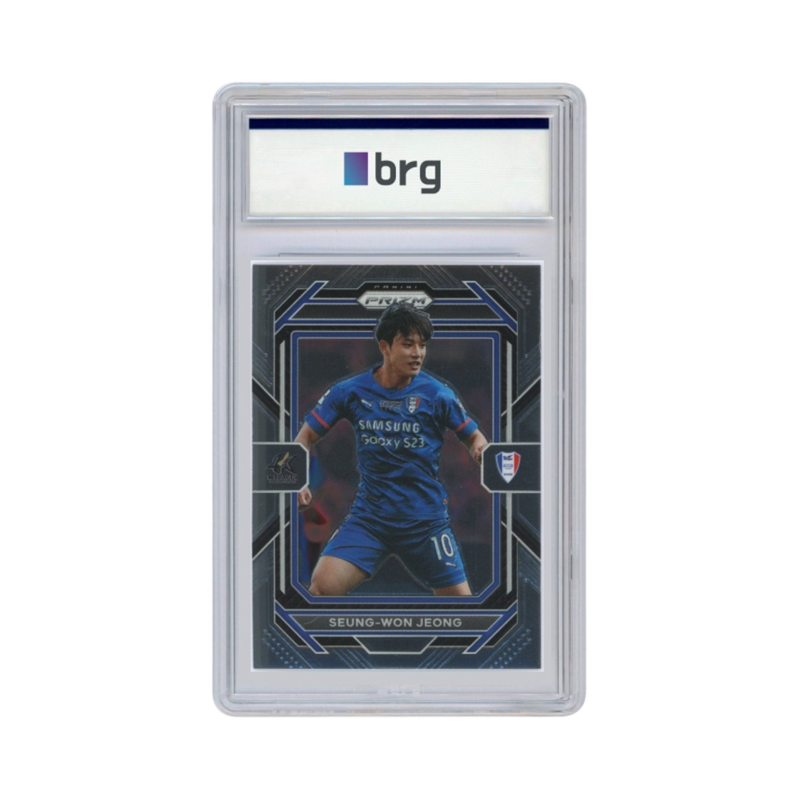 파니니 프리즘 K 리그 K 리그 1 #143 수원 삼성 블루윙즈 정승원 베이스 축구 카드 2023(Panini Prizm K League K League 1 #143 Suwon Samsung Bluewings Jeong Seung Won Base Soccer Card 2023)