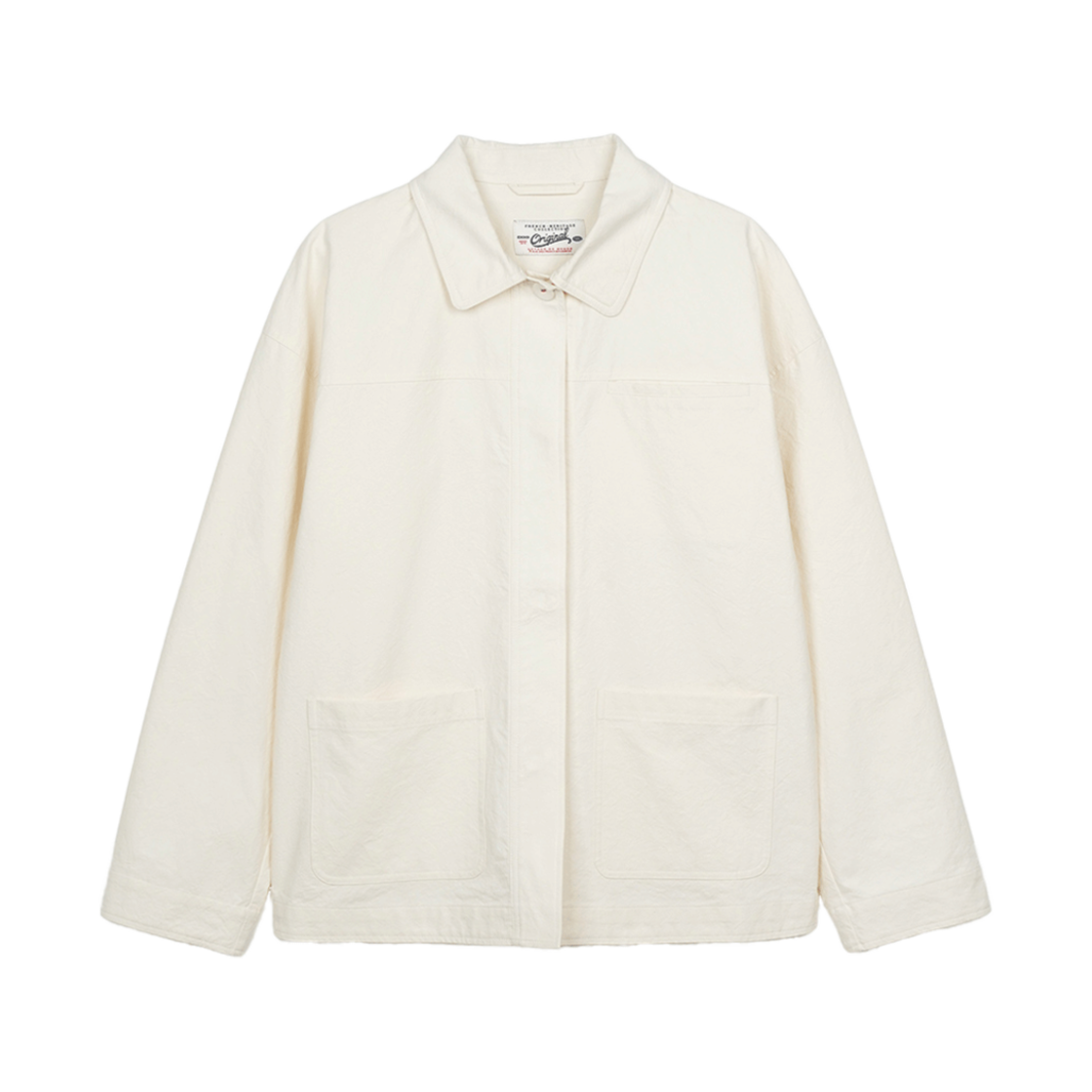BS5SJK760EC Bensimon Cotton Single Half Jacket Ecru - 대표 이미지 #1