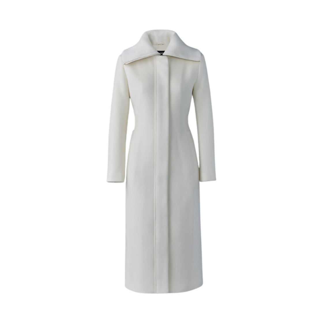 (W) 맥카지 클라리스 더블페이스 울 코트 스모크드 디테일링 크림((W) Mackage Clarice Double-Face Wool Coat with Smocked Detailing Cream) - 1
