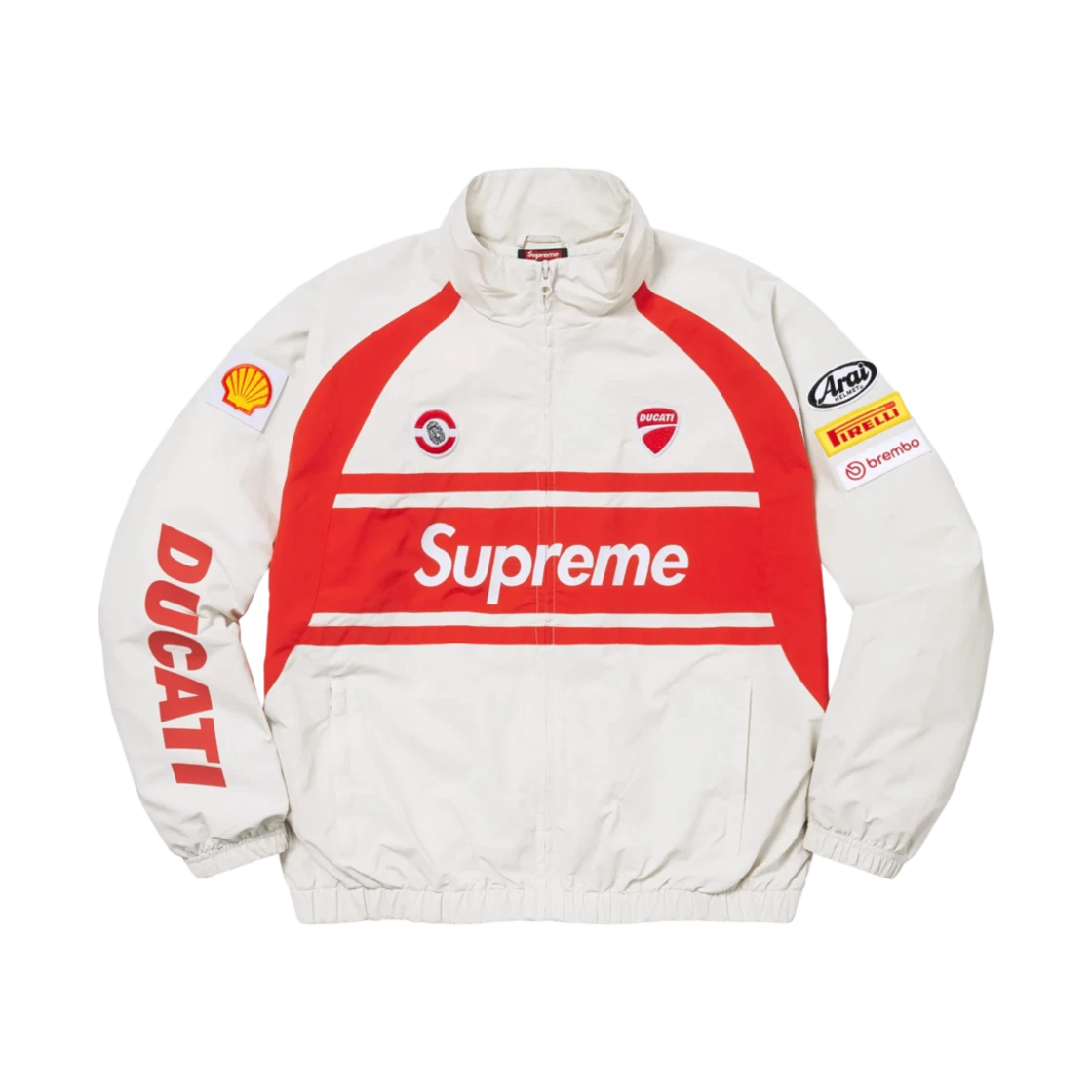 Supreme Supreme x Ducati Track Jacket Light Grey - 24SS · M