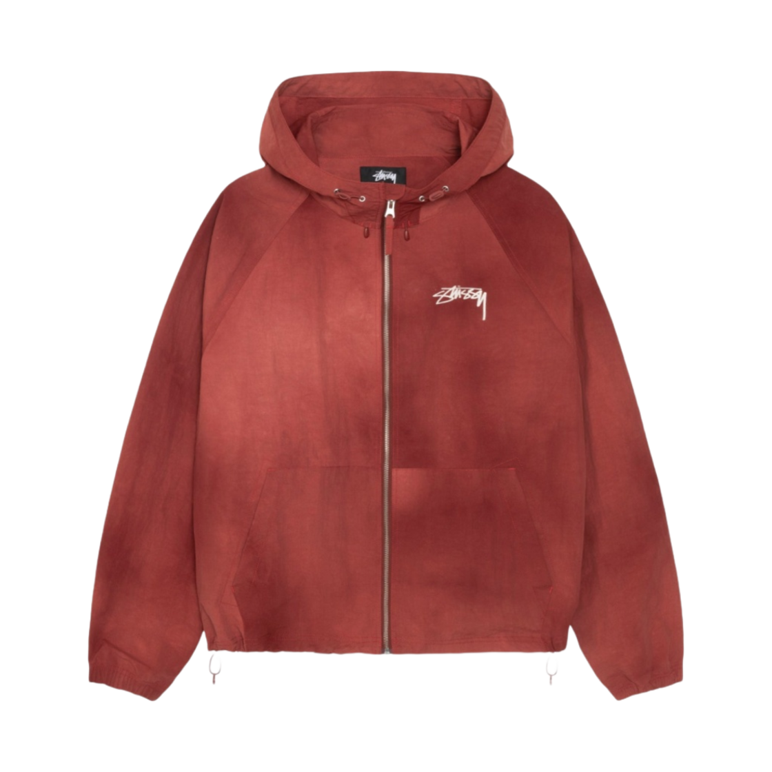 스투시 웨이브 다이 비치 쉘 자켓 마룬(Stussy Wave Dye Beach Shell Jacket Maroon)