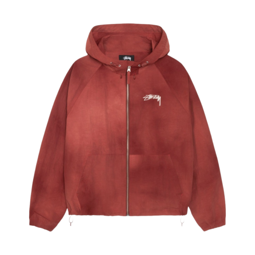 Stussy WAVE DYE BEACH SHELL Maroon マルーン 스투시 웨이브 다이 비치 쉘 자켓 마룬 | Stussy | KREAM