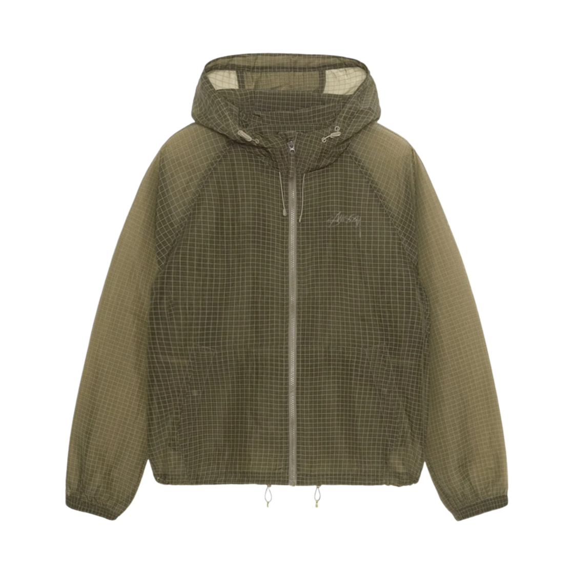 스투시 비치 쉘 트랜스패런트 립스탑 올리브(Stussy Beach Shell Transparent Ripstop Olive)