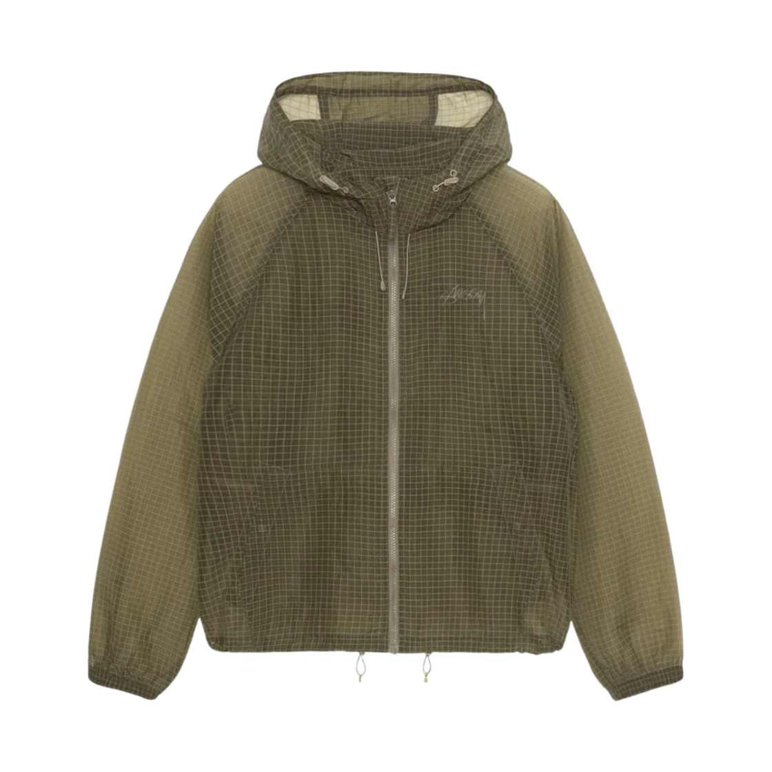 Stussy Stussy Beach Shell Transparent Ripstop Olive · XL