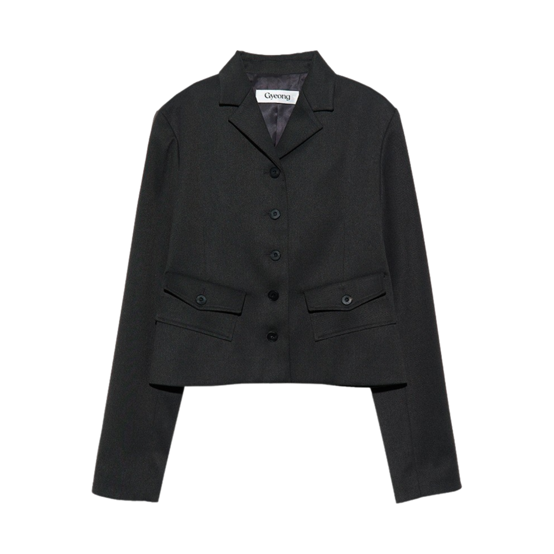 GY41PB02GY Gyeong Mini Pocket Blazer Gray