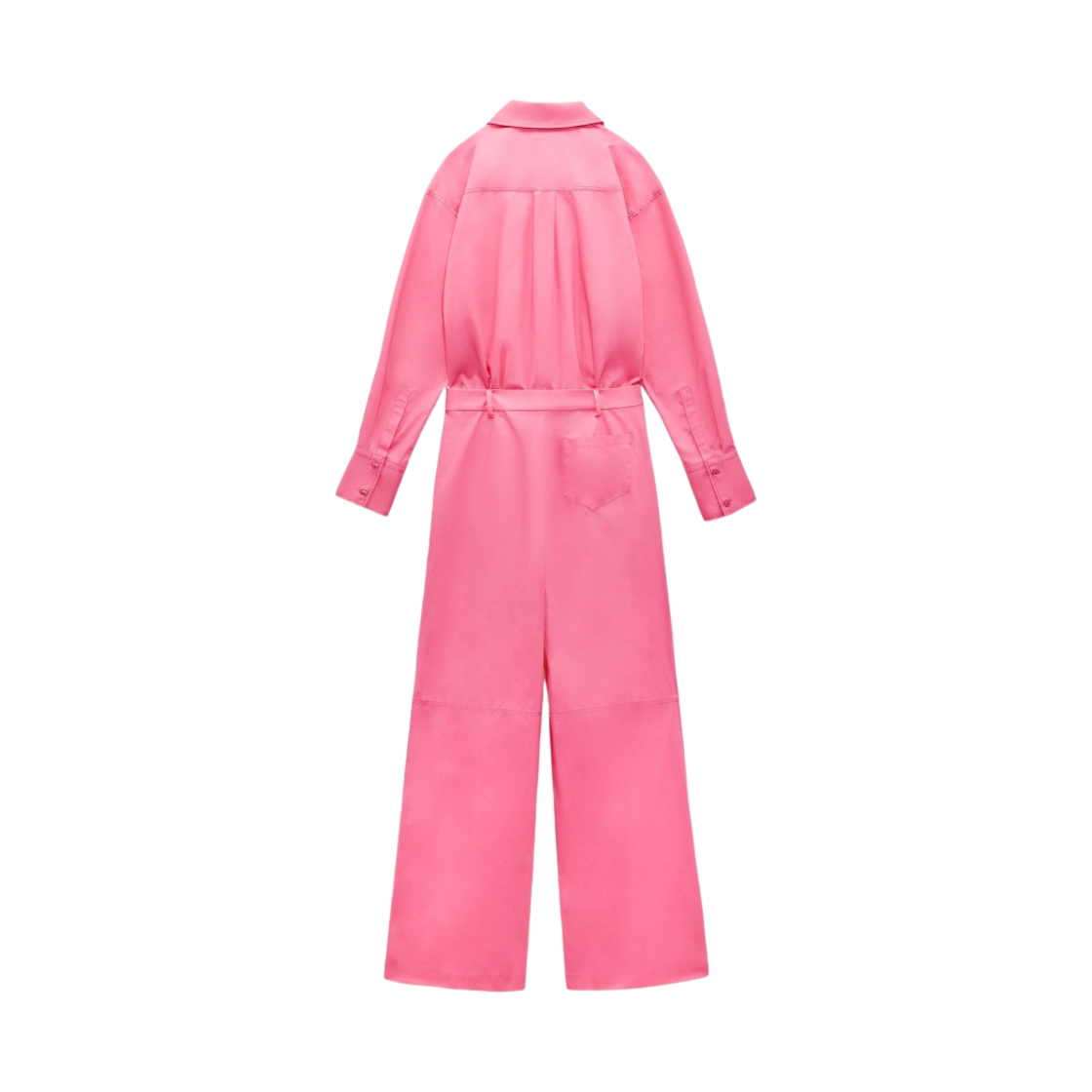 (W) 자라 x 바비 더 무비 워너 브라더스 셔츠 스타일 점프수트 핑크((W) Zara x Barbie The Movie Warner Bros. Shirt Style Jumpsuit Pink) - 2