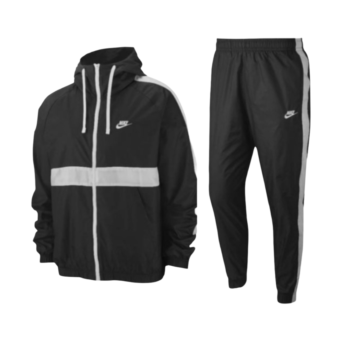 나이키 NSW 후드 우븐 트랙수트 블랙 - US/EU(Nike NSW Hooded Woven Tracksuit Black - US/EU) - 1