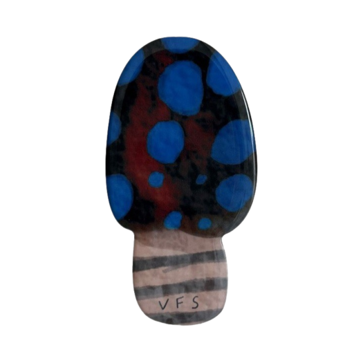 PGBM_0 Vegetable Flower Studio Blue Mushroom Phone Grip