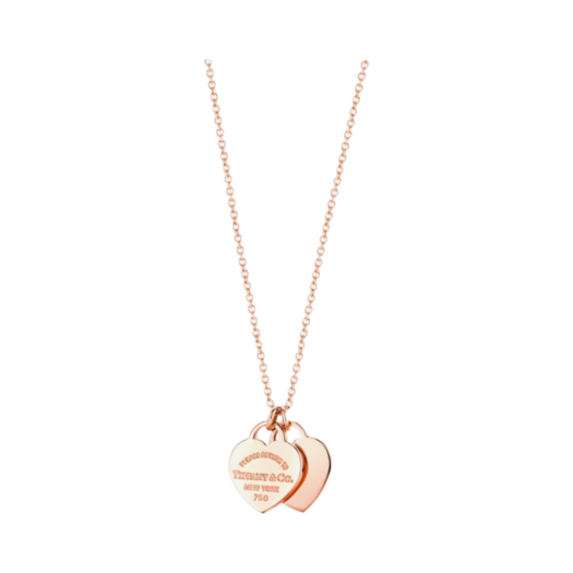 Tiffany & Co. Return To Tiffany Double Heart Pendant Rose Gold