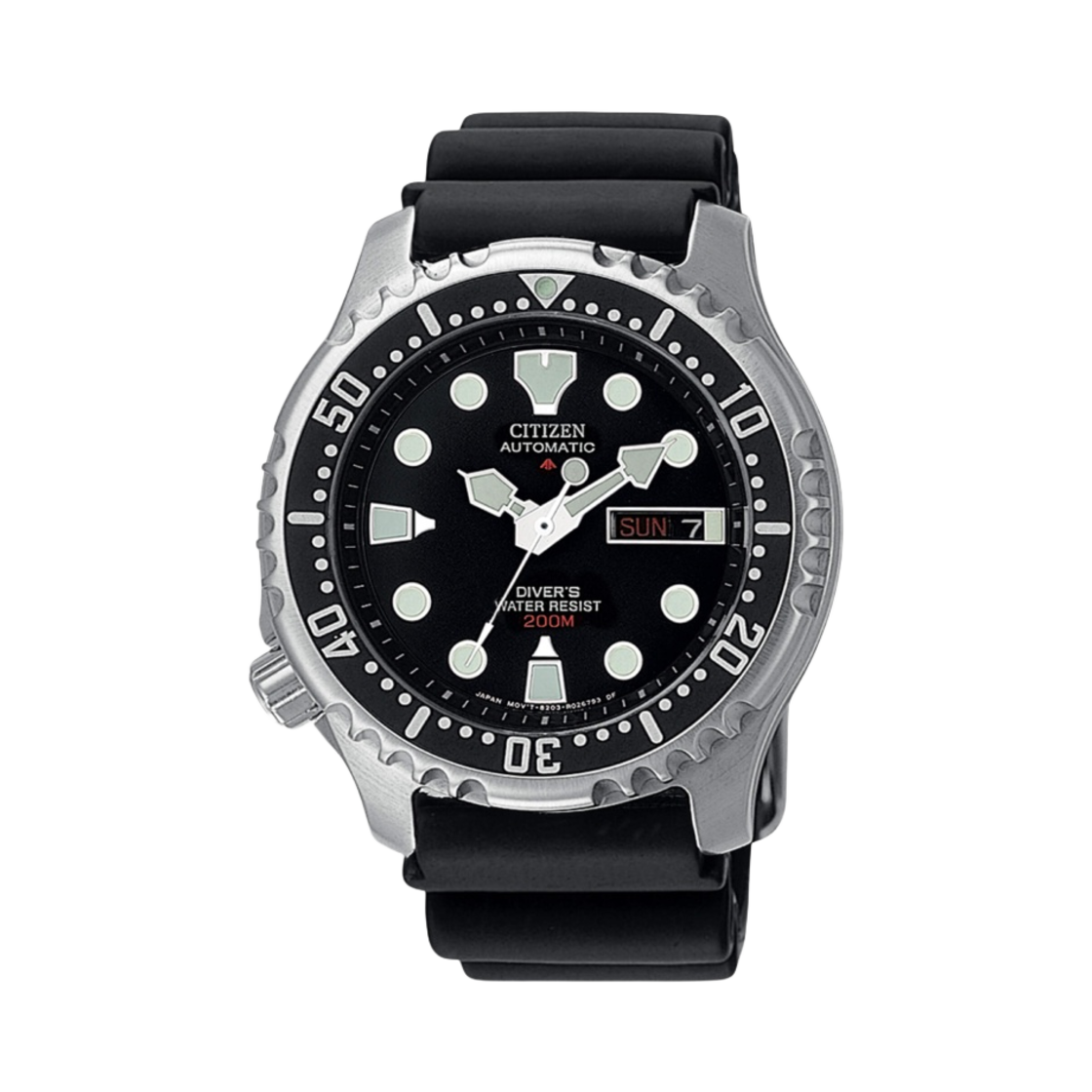 시티즌 프로마스터 다이버 오토매틱 200M 42mm 스테인리스 스틸 블랙(Citizen Promaster Diver Automatic 200M 42mm Stainless Steel Black)