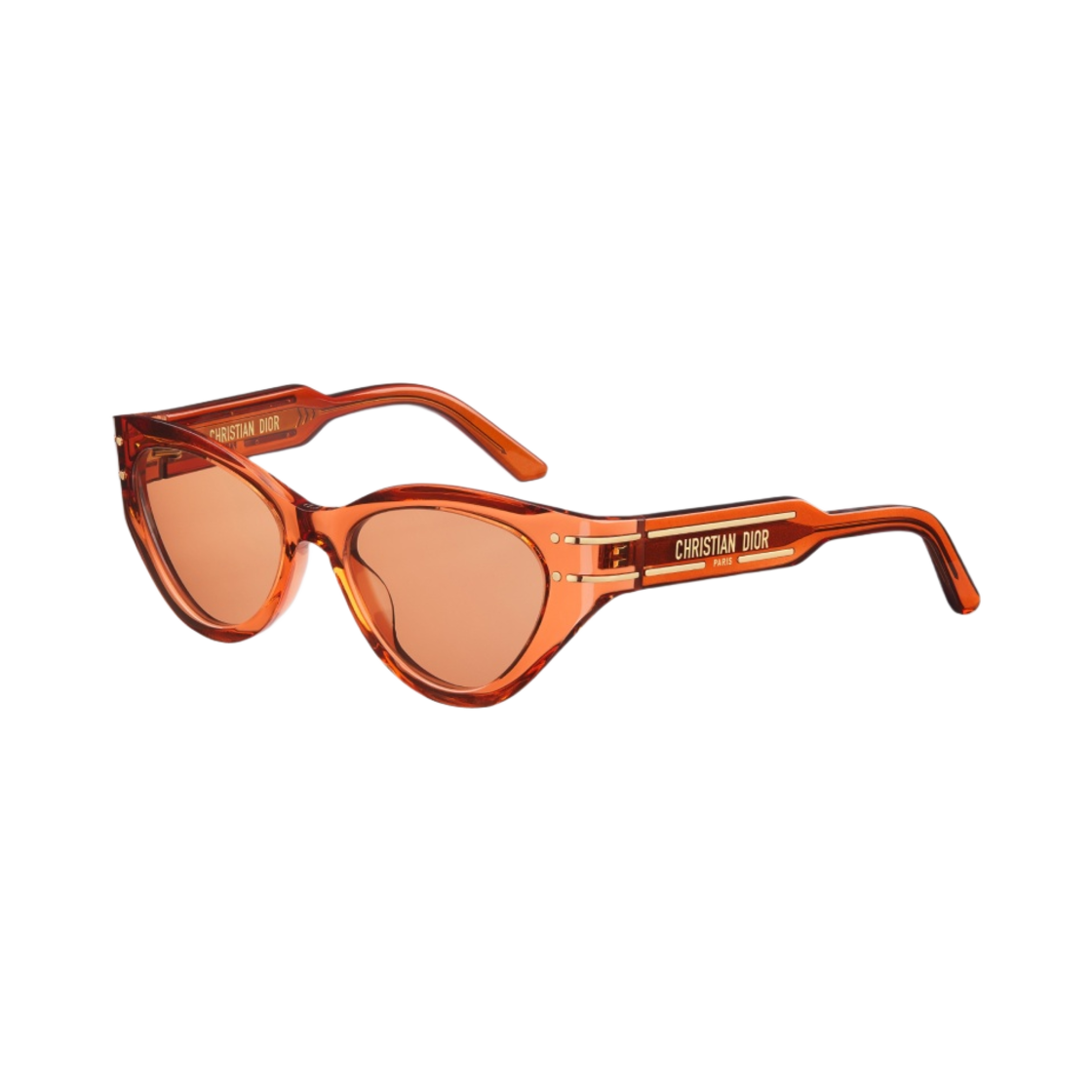 (W) 디올 디올시그니쳐 B7I 버터플라이 선글라스 트랜스루센트 오렌지((W) Dior Diorsignature B7I Butterfly Sunglasses Translucent Orange) - 1