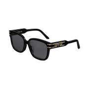 (W) Dior signature S7F Square Sunglasses Black