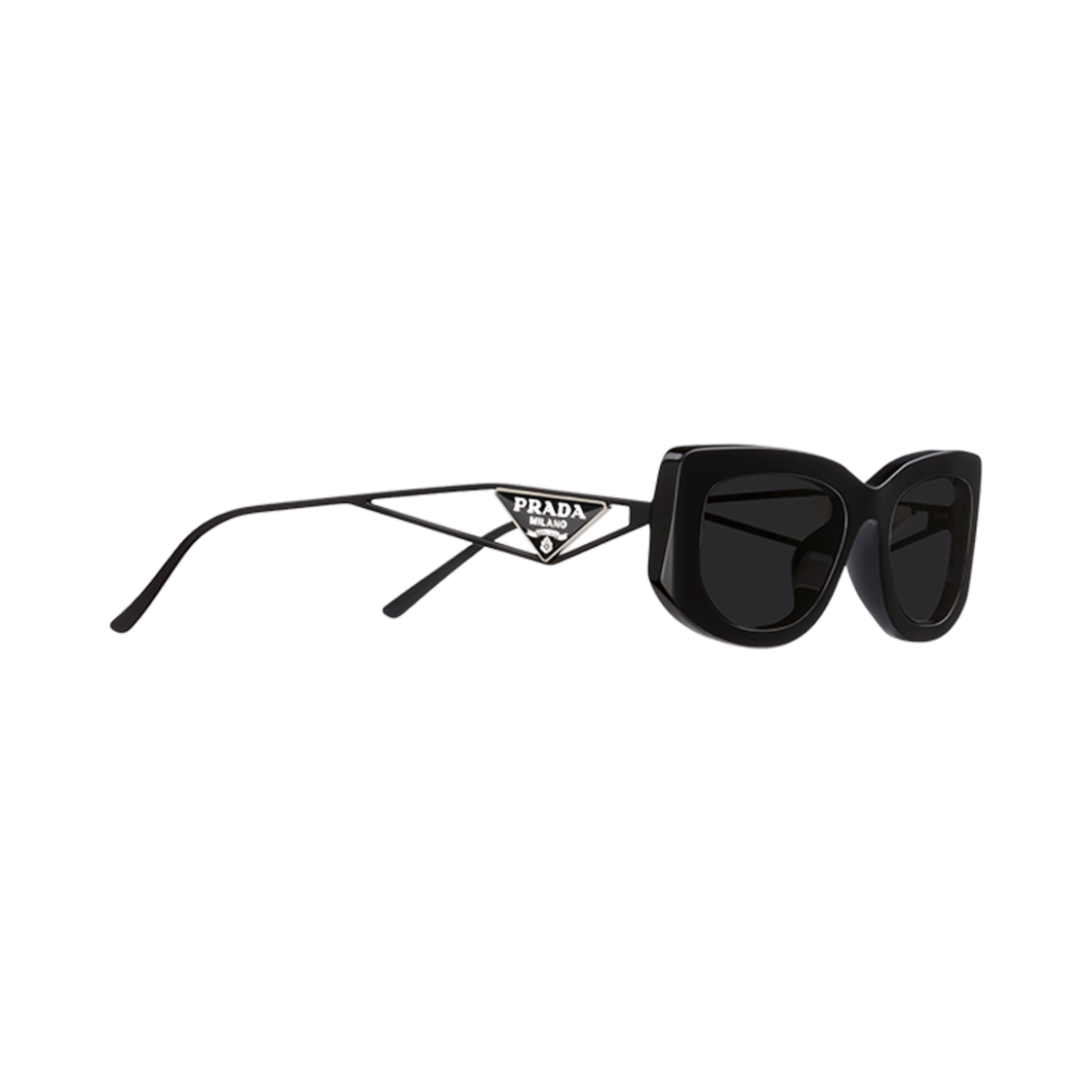 프라다 선글라스 트라이앵글 로고 슬레이트 그레이 렌즈(Prada Sunglasses with Triangle Logo Slate Gray Lenses)