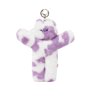 Lelbobrown Oversize Keyring Marbling Purple