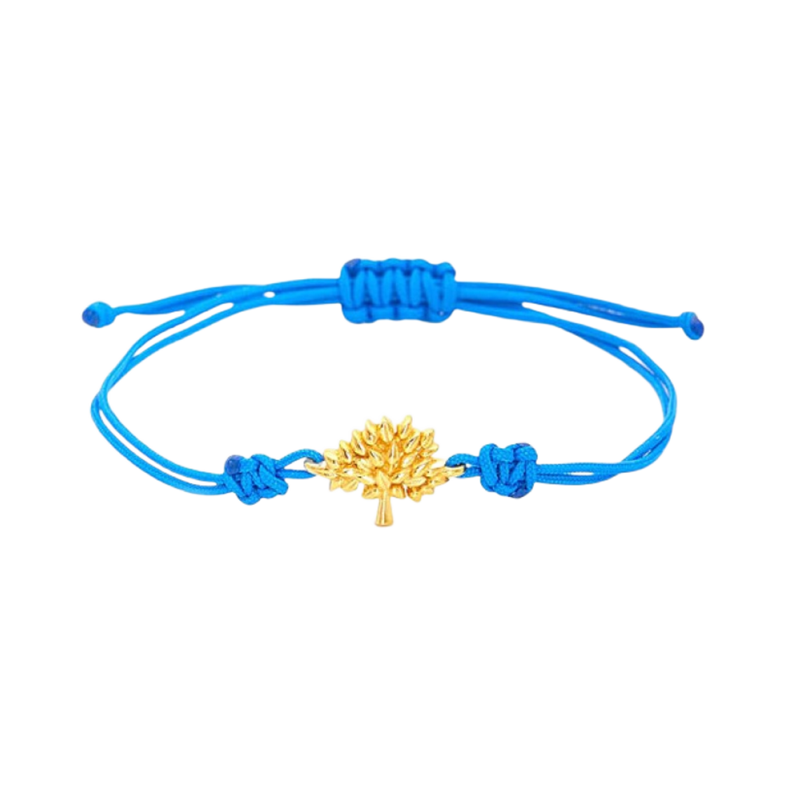 QB2392-000U801 Mulberry Tree Cord Sterling Silver Cord Bracelet Pigment Blue