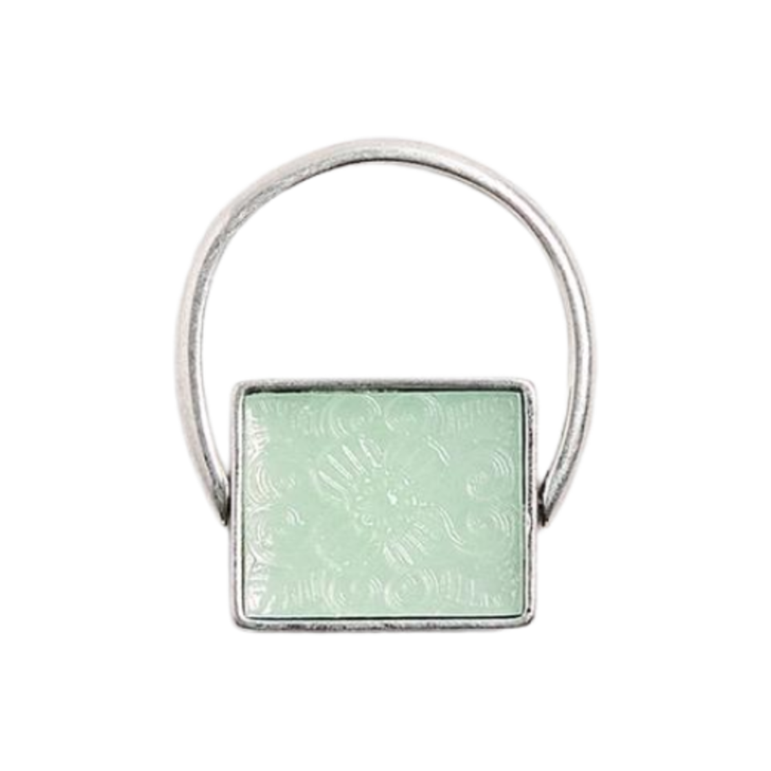 8435/364/808 Zara x Nanushka Combined Resin Signet Ring Silver