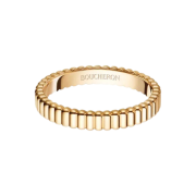 Boucheron Grosgrain Wedding Band 18K Yellow Gold White Gold