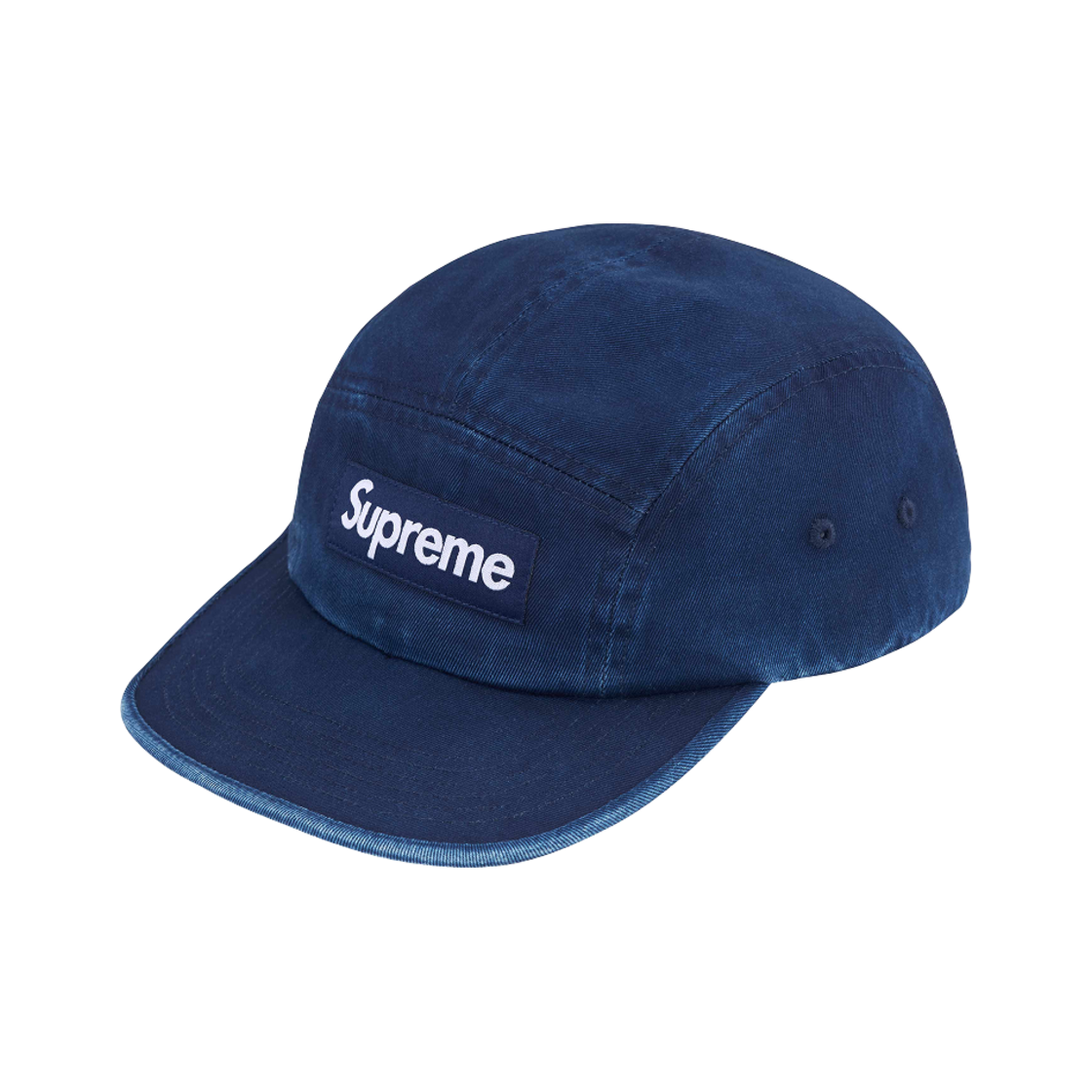 슈프림 워시드 치노 트윌 캠프캡 인디고 - 25SS(Supreme Washed Chino Twill Camp Cap Indigo - 25SS)