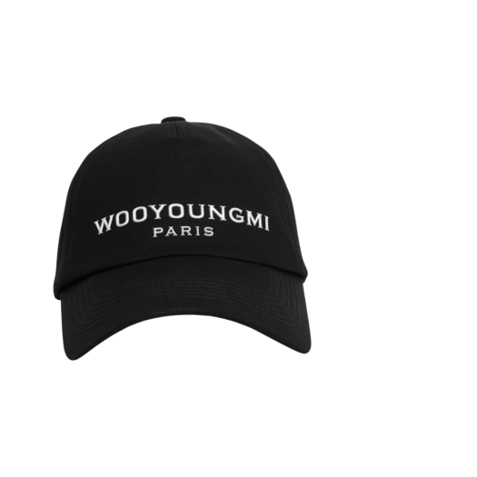 Wooyoungmi Aurora Embossed Ball Cap Black - 24SS