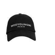 Wooyoungmi Aurora Embossed Ball Cap Black - 24SS