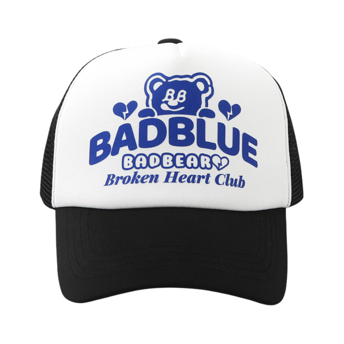 배드블루 배드베어 하트 캡 블랙(BadBlue Badbear Heart Cap Black)