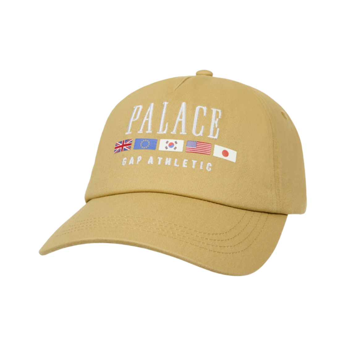 팔라스 x 갭 플래그 6-패널 카키 - 24SS(Palace x Gap Flag 6-Panel Khaki - 24SS)