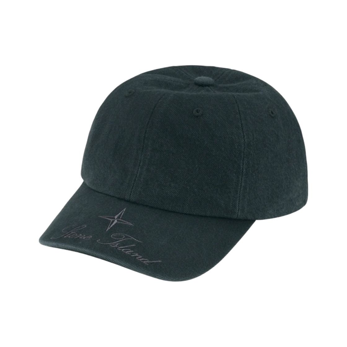 슈프림 x 스톤 아일랜드 데님 6-패널 캡 블랙 - 23FW(Supreme x Stone Island Denim 6-Panel Black - 23FW)