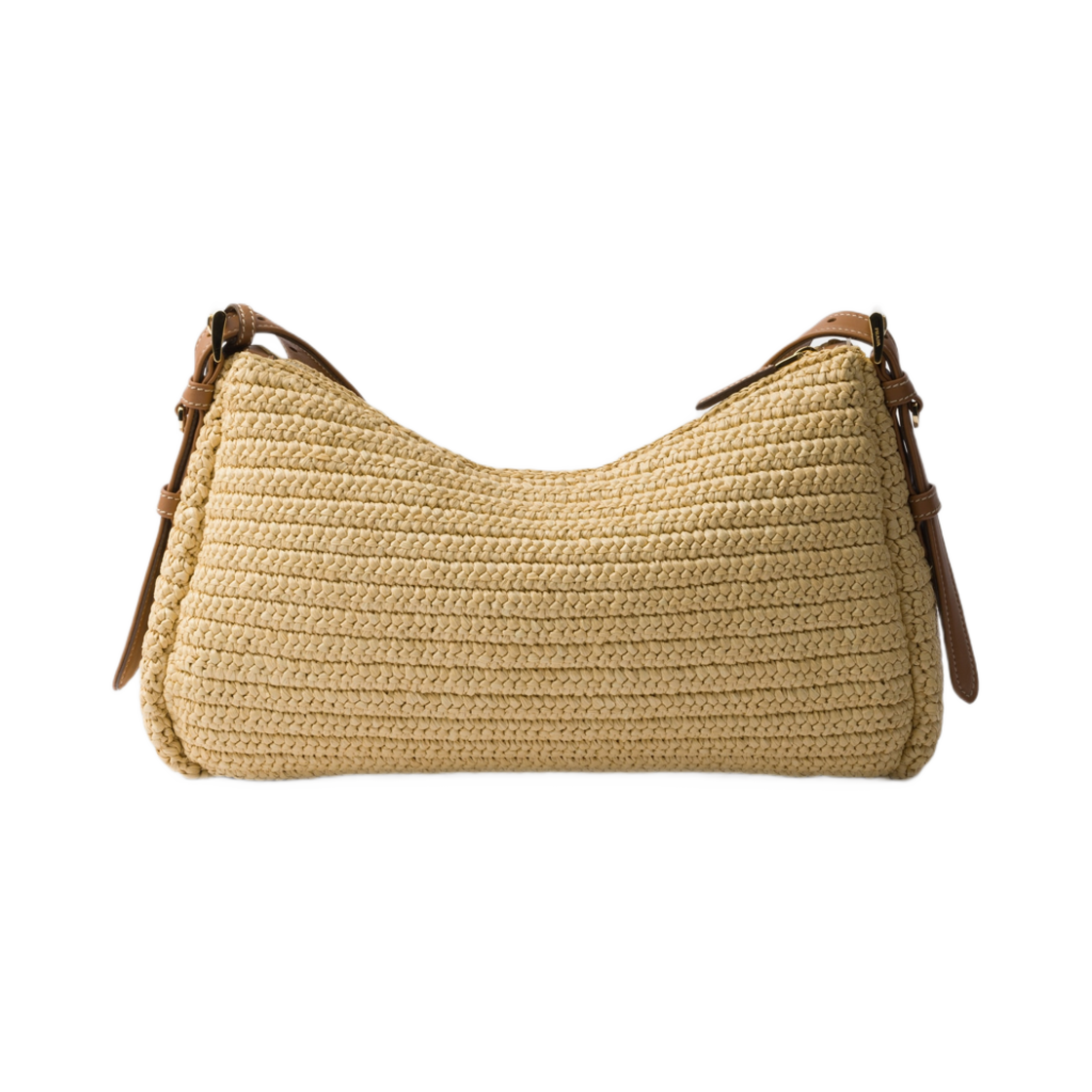 프라다 에이미 라지 크로쉐 앤 레더 백 내츄럴(Prada Aimee Large Crochet and Leather Bag Natural) - 2