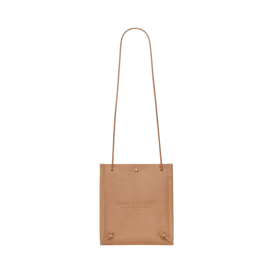생로랑 유니버시티 플랫 크로스바디백 베지터블 탠 레더 허니(Saint Laurent Universite Flat Crossbody Bag in Vegetable-Tanned Leather Honey) - 1