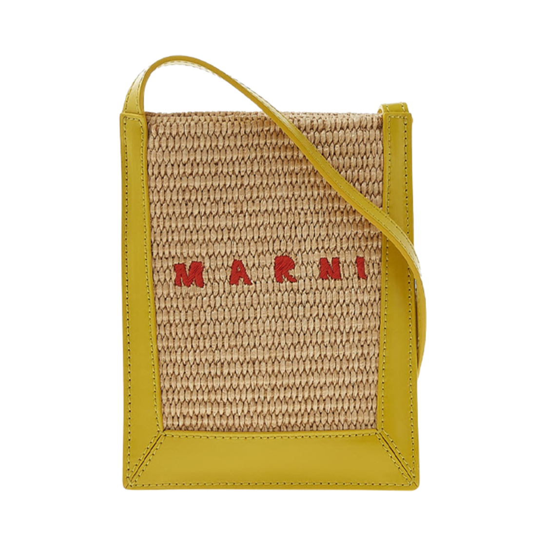 마르니 트로피칼리아 폰 홀더 크로스바디백 샌드 스톰 에시드(Marni Tropicalia Phone Holder Crossbody Bag Sand Storm Acid) - 1