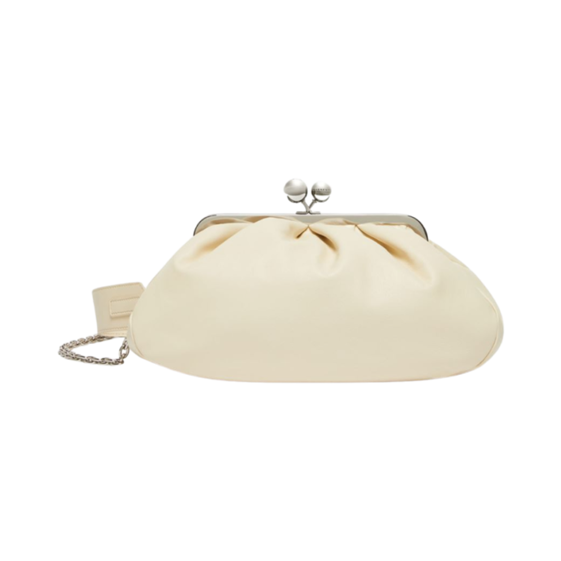 CUBICO-015 Weekend Max Mara Cubico Medium Pasticcino Bag in Nappa Leather Ivory