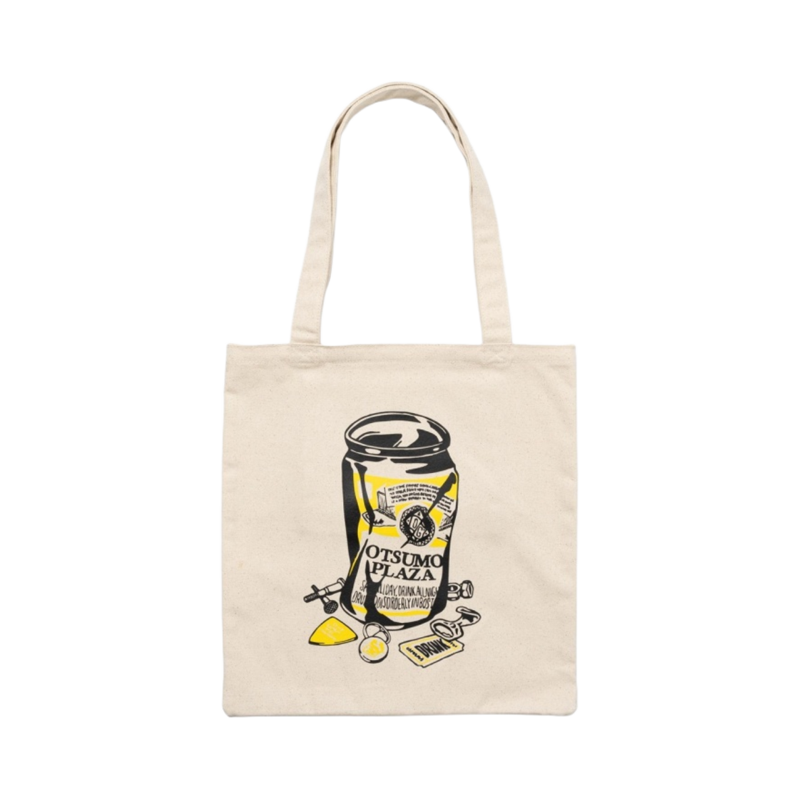 베르디 웨이스티드 유스 캔버스 토트백 옐로우 - 오츠모 플라자 한정(Verdy Wasted Youth Canvas Tote Bag Yellow - Otsumo Plaza Exclusive)