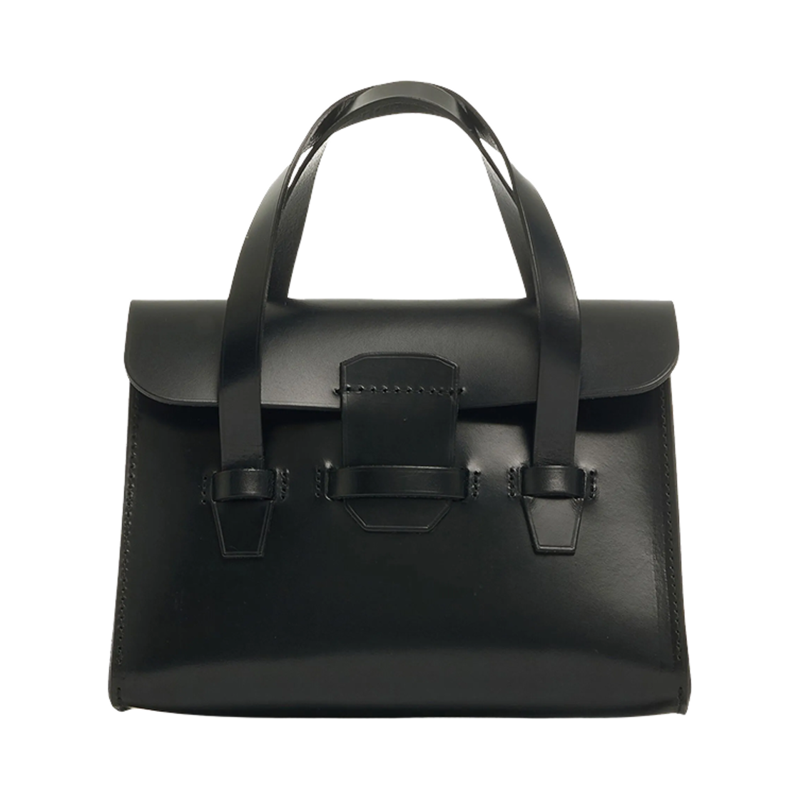 꼼데가르송 브라이들 레더 미디움 토트백 블랙(Comme des Garcons Bridle Leather Medium Tote Bag Black)
