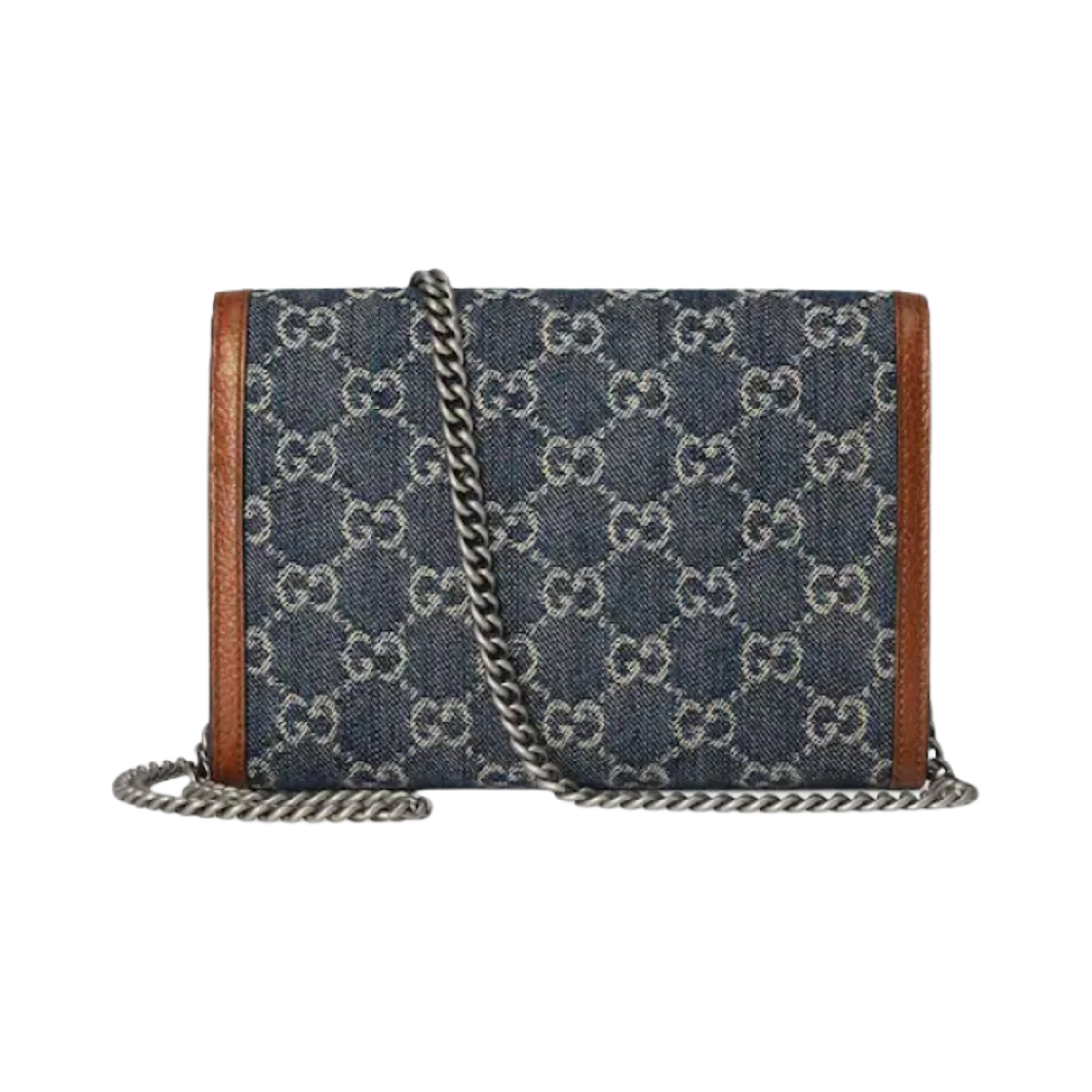 구찌 디오니소스 미니 GG 데님 체인 백 블루 아이보리(Gucci Dionysus Mini GG Denim Chain Bag Blue Ivory) - 2