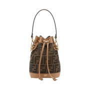Fendi Mon Tresor FF Fabric Mini Bag Brown