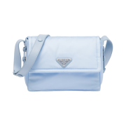 Prada Small Padded Re-Nylon Shoulder Bag Light Blue