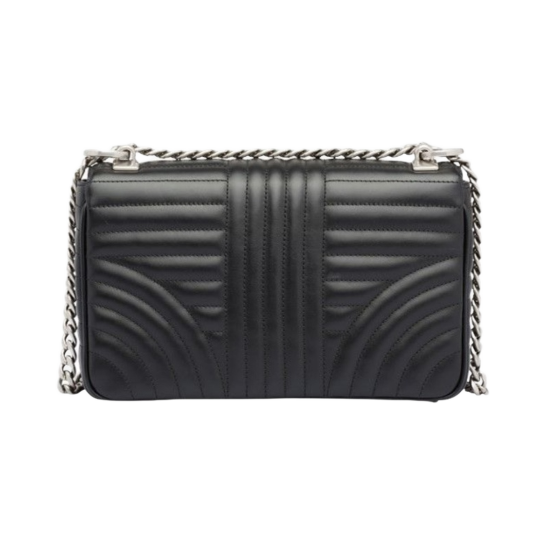 프라다 미디움 다이어그램 레더 숄더백 블랙(Prada Medium Diagram Leather Shoulder Bag Black) - 3