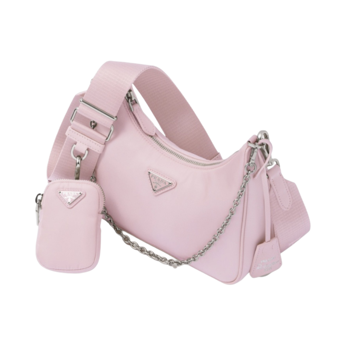 1BH204-R064-F0E18 Prada Re-Edition 2005 Re-Nylon Bag Alabaster Pink - #2