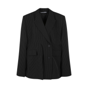 Ottolinger Women Signature Split Blazer Black Pinstripe