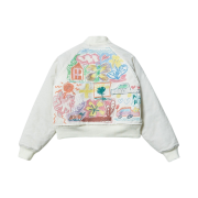 The Museum Visitor Crayon Art Bomber Jacket - 23PS