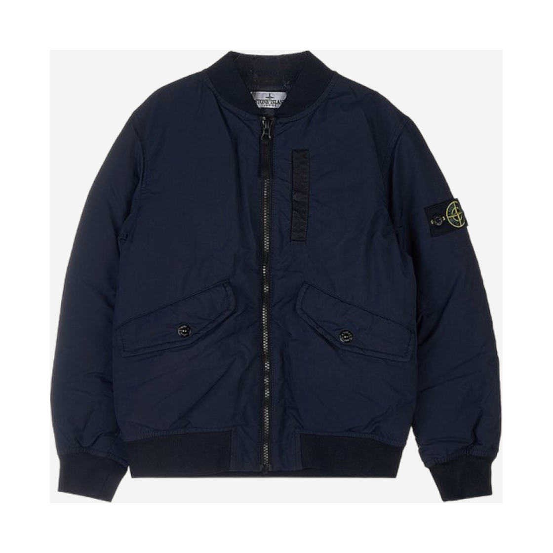 771641236-V0020 (Kids) Stone Island 41236 Nylon Bomber Jacket Navy Blue - 22FW