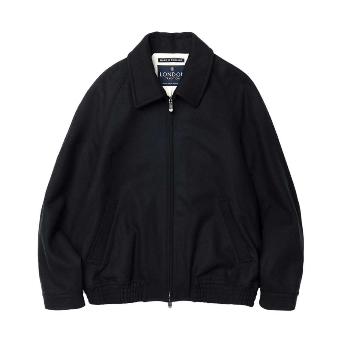 런던 트레디션 칼라 울 블루종 Ver 2 No.3 네이비(London Tradition Collar Wool Blouson Ver 2 No.3 Navy)