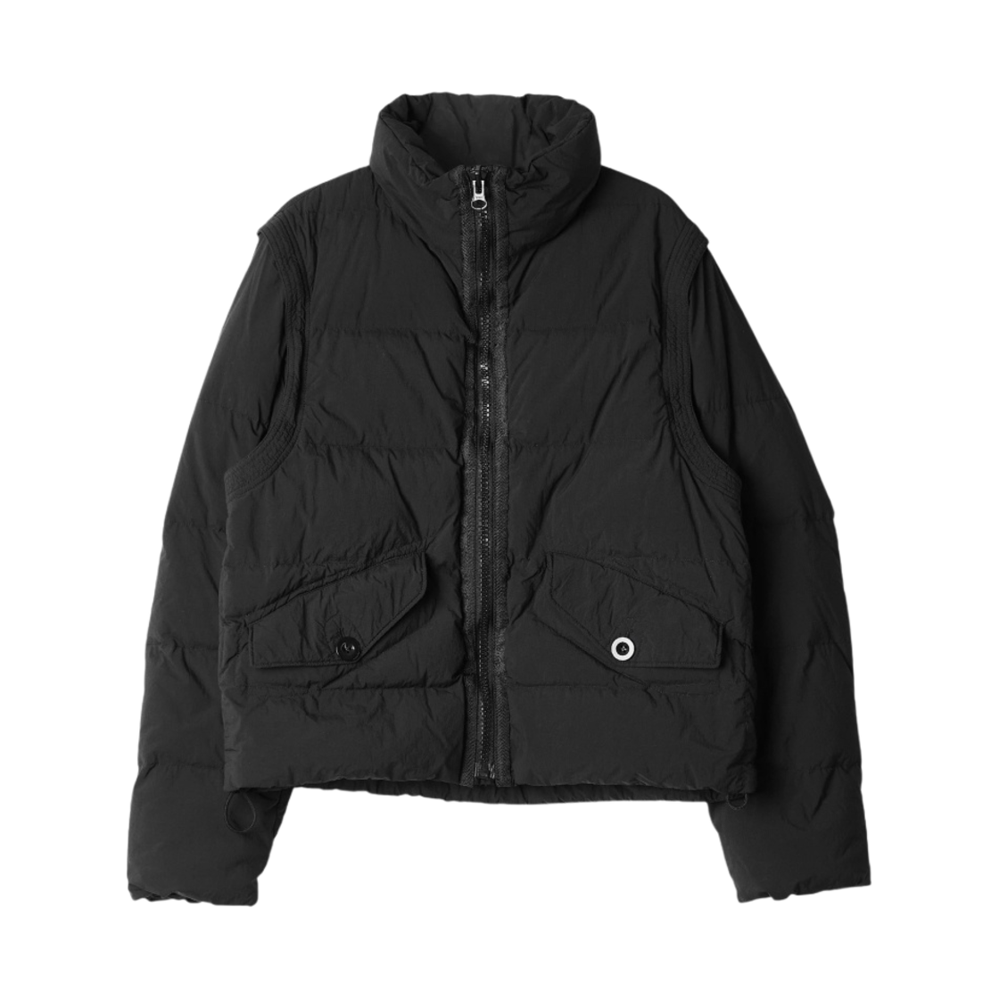 23CTCUC03038-003780-999 Ten C Austral Down Vest Jacket Black