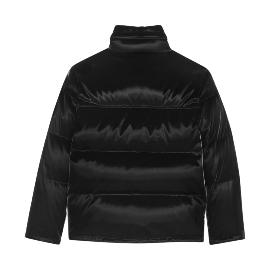 생로랑 래커 이펙트 오버사이즈 다운 자켓 블랙(Saint Laurent Lacquered-Effect Oversized Down Jacket Black) - 2