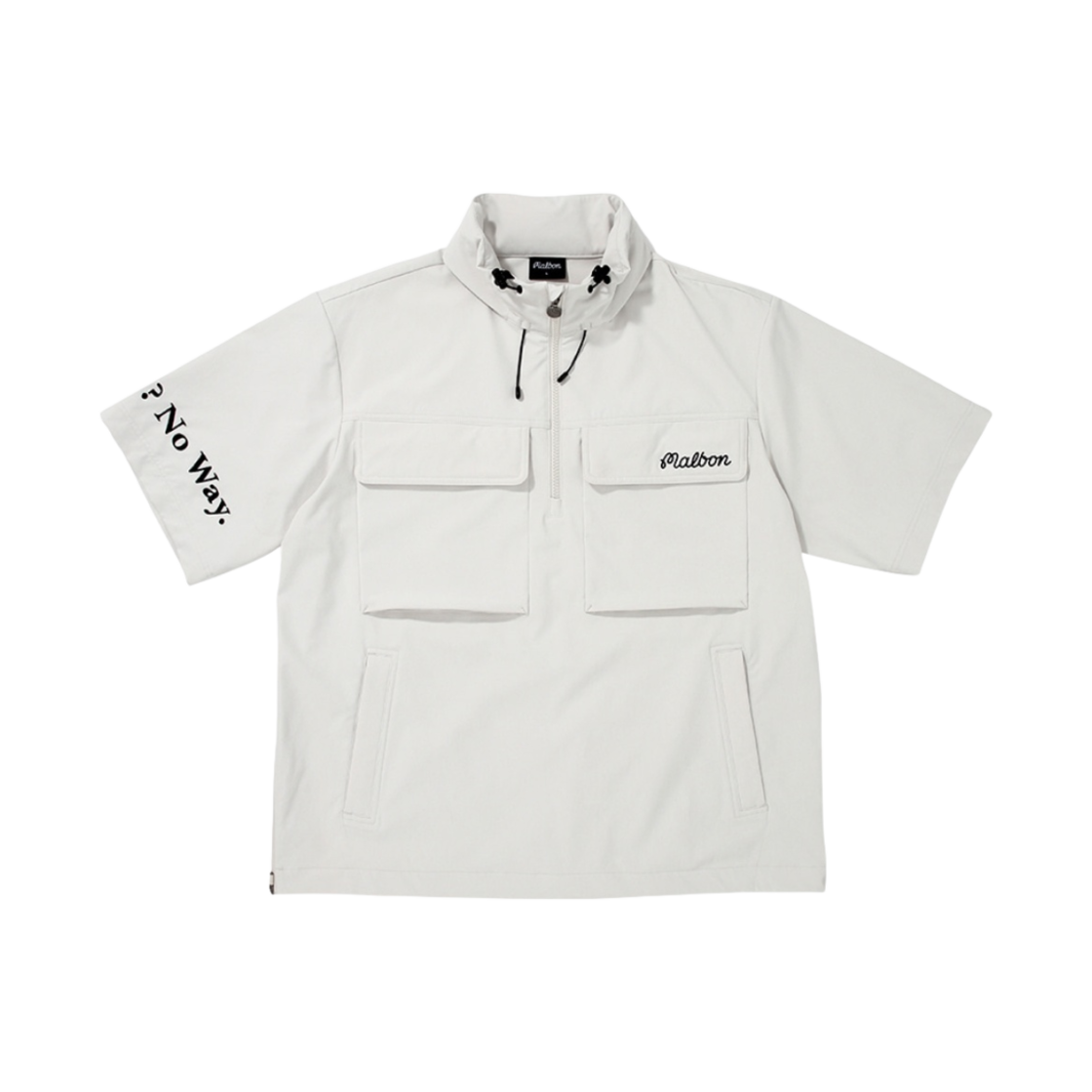 - Malbon Golf Malbon Short Seeved Anorak Jacket Light Grey - 대표 이미지 #1