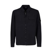 C.P. Company Gabardine Zipped Shirt Black - 23SS