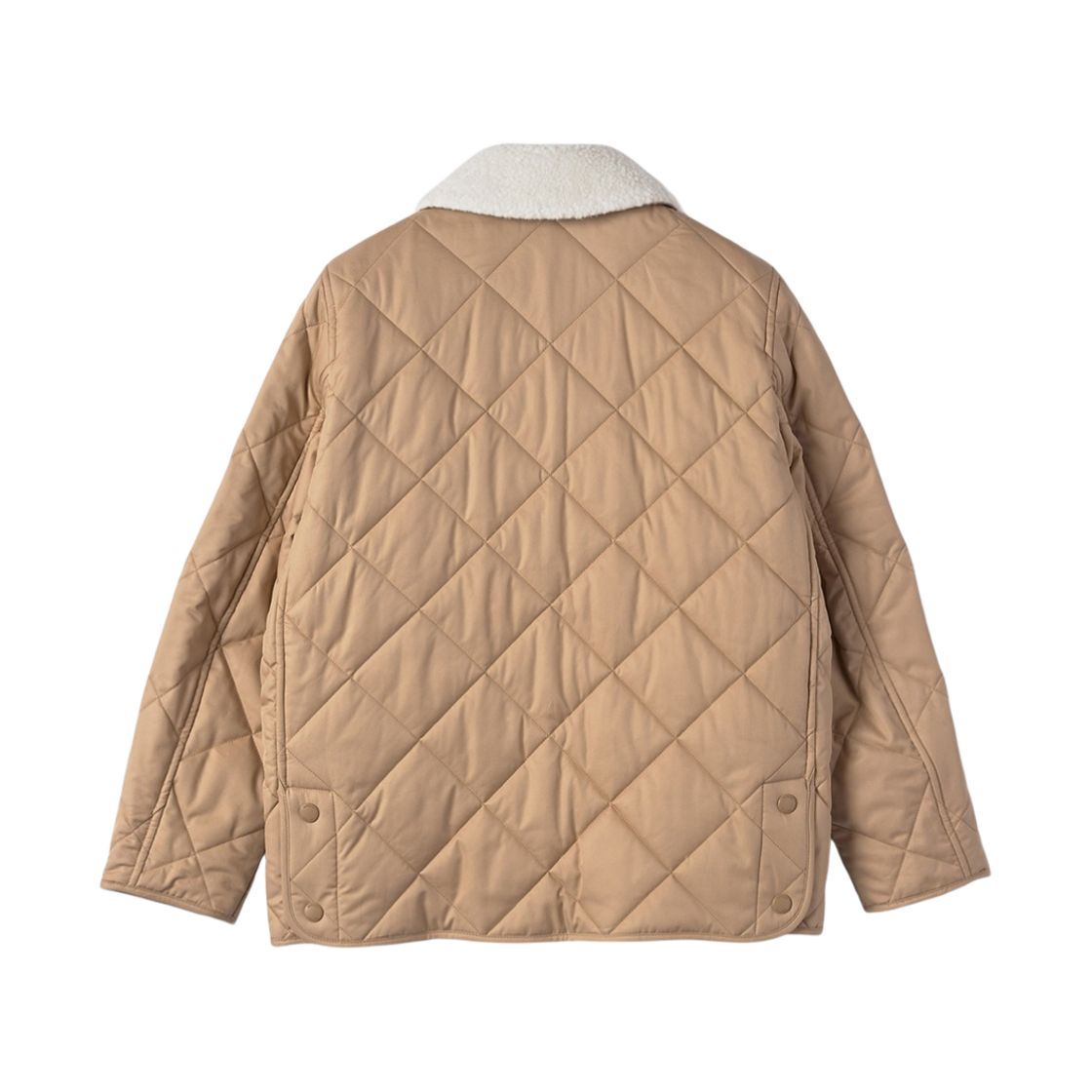 (W) 버버리 다이아몬드 퀼티드 코튼 개버딘 자켓 카멜((W) Burberry Diamond Quilted Cotton Gabardine Jacket Camel) - 2