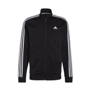 Adidas Essentials Warm-Up 3-Stripes Track Jacket Black - KR Sizing